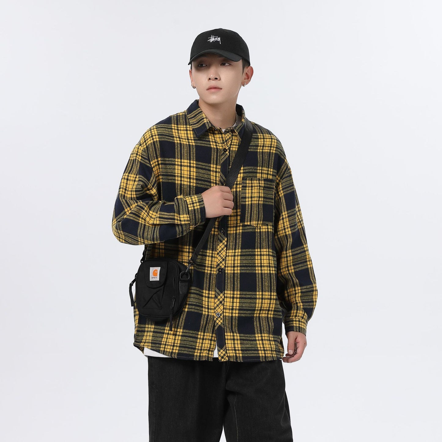 Brushed Plaid Flannel Overshirt