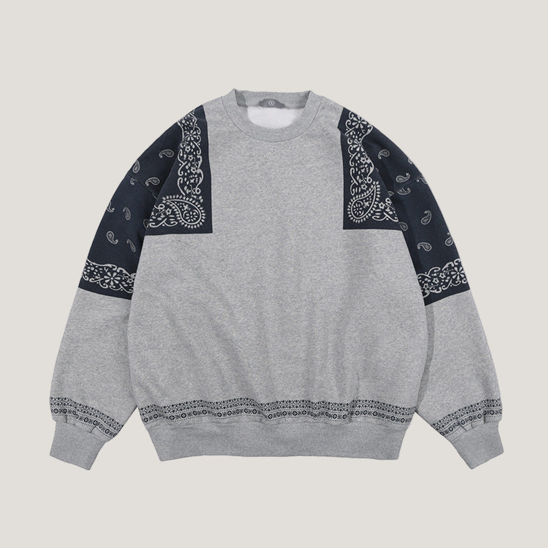 Bandana Panel Knit Sweater