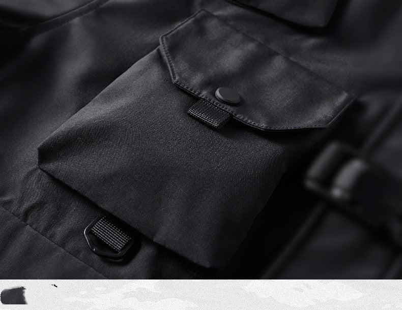 Multi-Pocket Technical Bomber Jacket