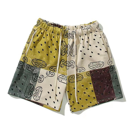Patchwork Bandana Shorts These