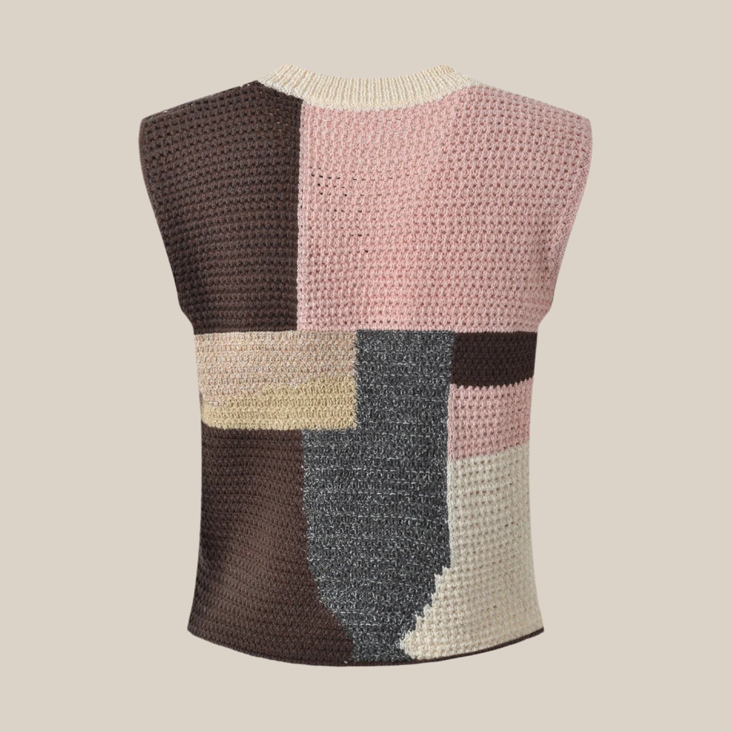 Round Neck Knitted Vest - RUN THE STREETS COLLABORATIVE