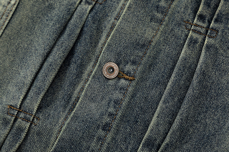 Distressed Denim Trucker Jacket