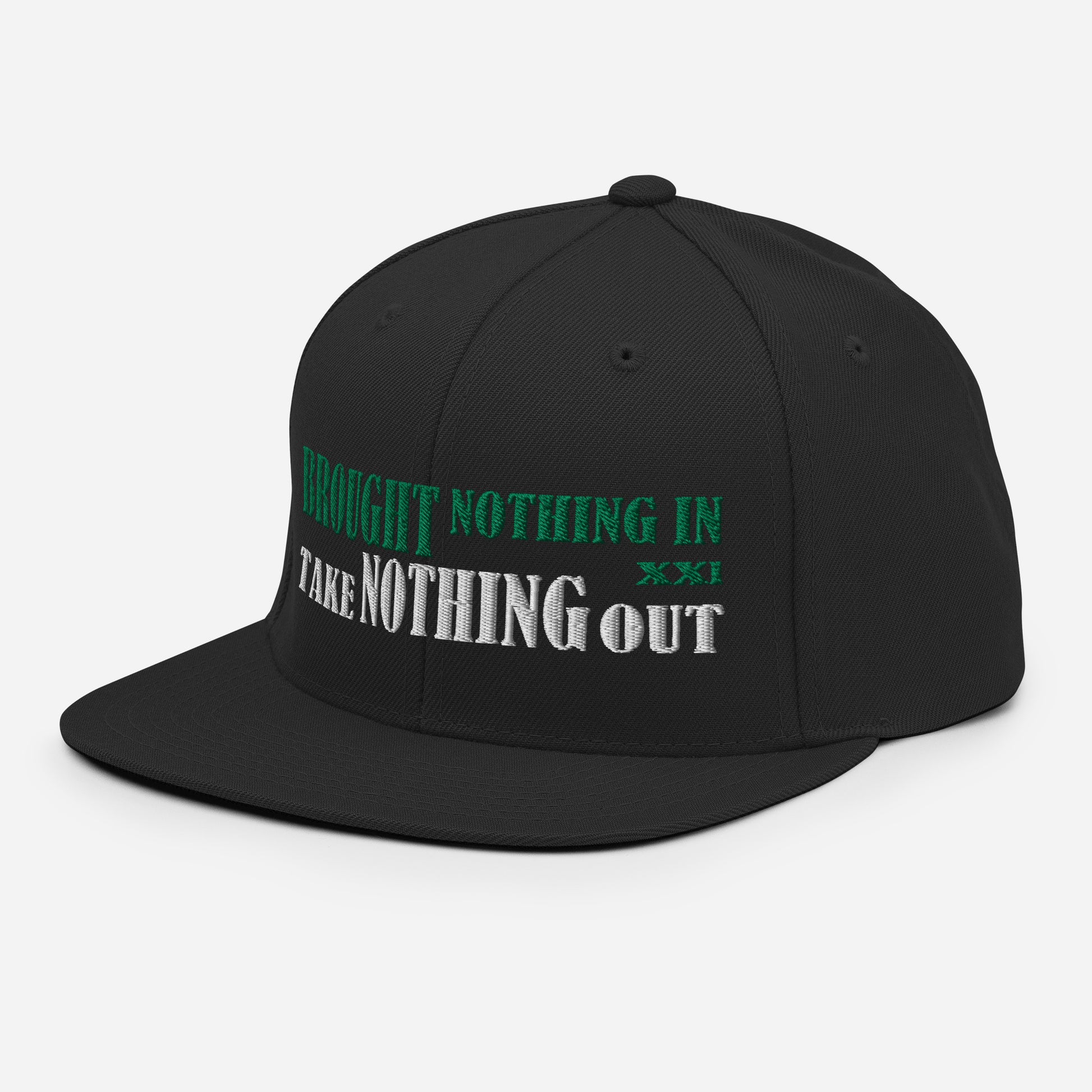 The World Brought Nothing In Snapback Hat - RTS Collaborative