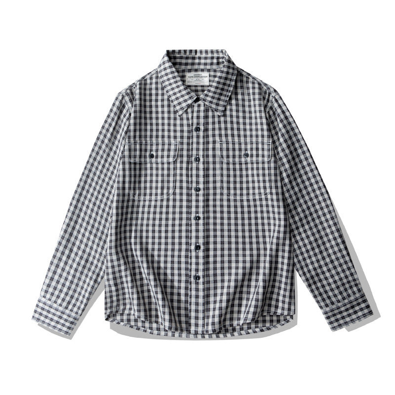 Plaid Long-Sleeve Button Shirt