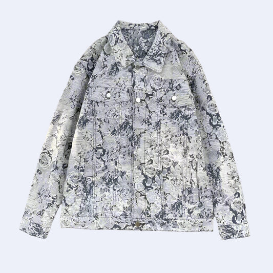 Shadow Bloom Denim Jacket - RUN THE STREETS COLLABORATIVE