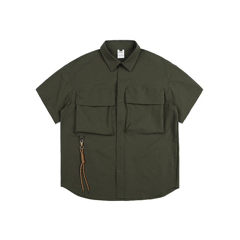 Utility Box-Pocket Short-Sleeve Shirt