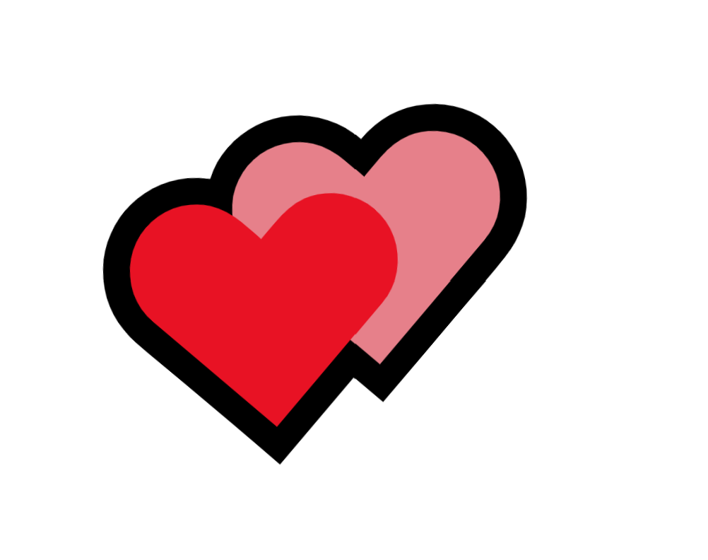 Double Hearts Animated Emoji - RUN THE STREETS COLLABORATIVE