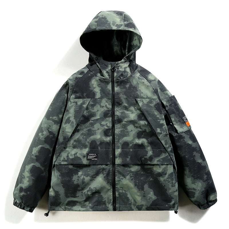 Stealth Camo Utility Windbreaker