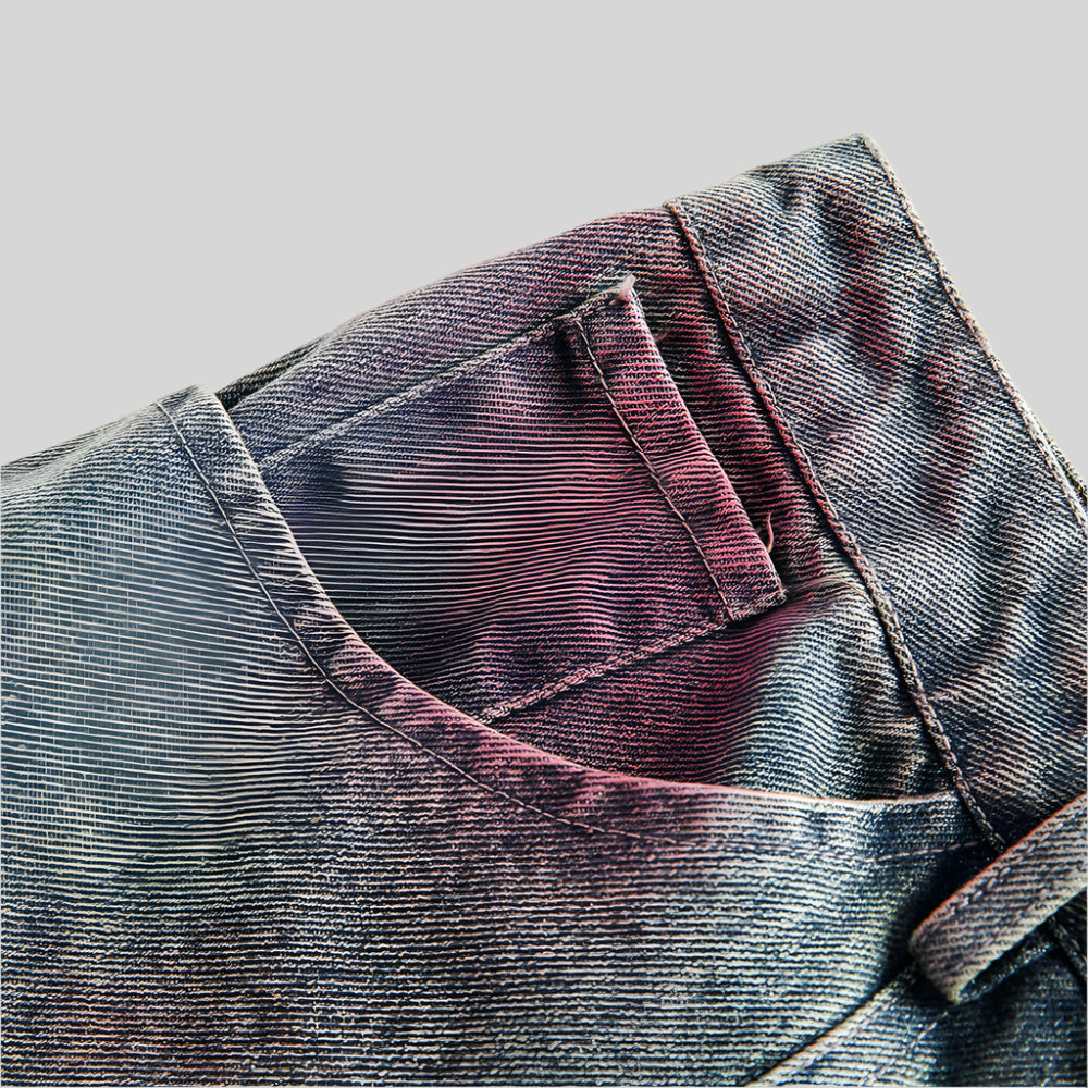 Ripped Washed Spray-Painted Denim Shorts - RUN THE STREETS COLLABORATIVE