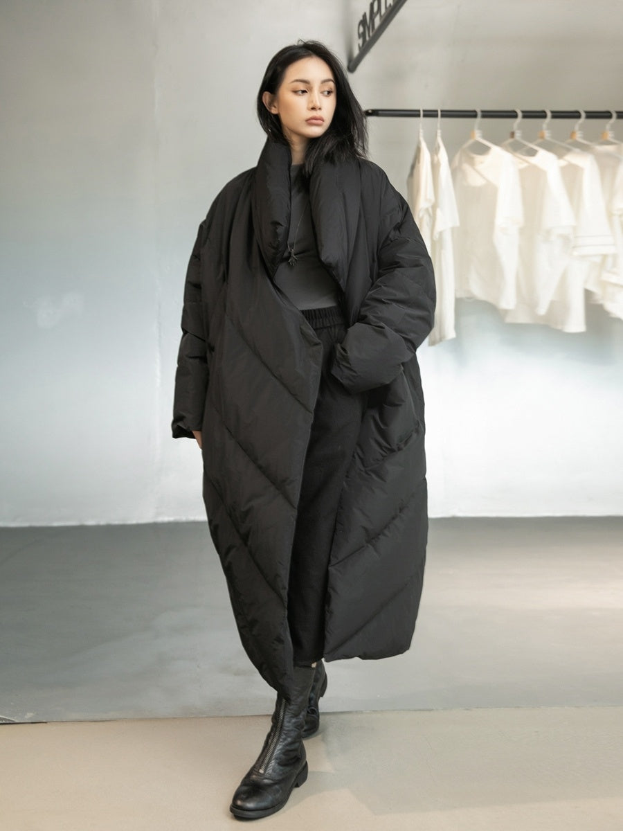 Urban Shield Oversized Quilted Down Coat - RUN THE STREETS COLLABORATIVE