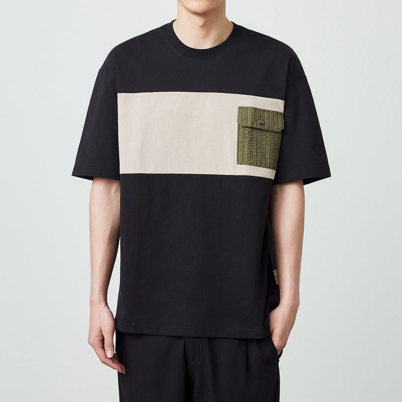 Colorblock Utility Pocket Tee