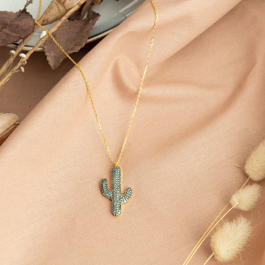 Cactus Necklace - RUN THE STREETS COLLABORATIVE