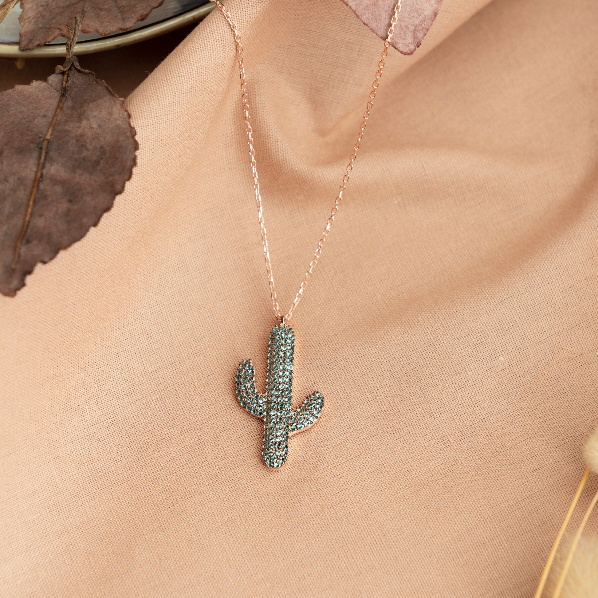 Cactus Necklace - RUN THE STREETS COLLABORATIVE