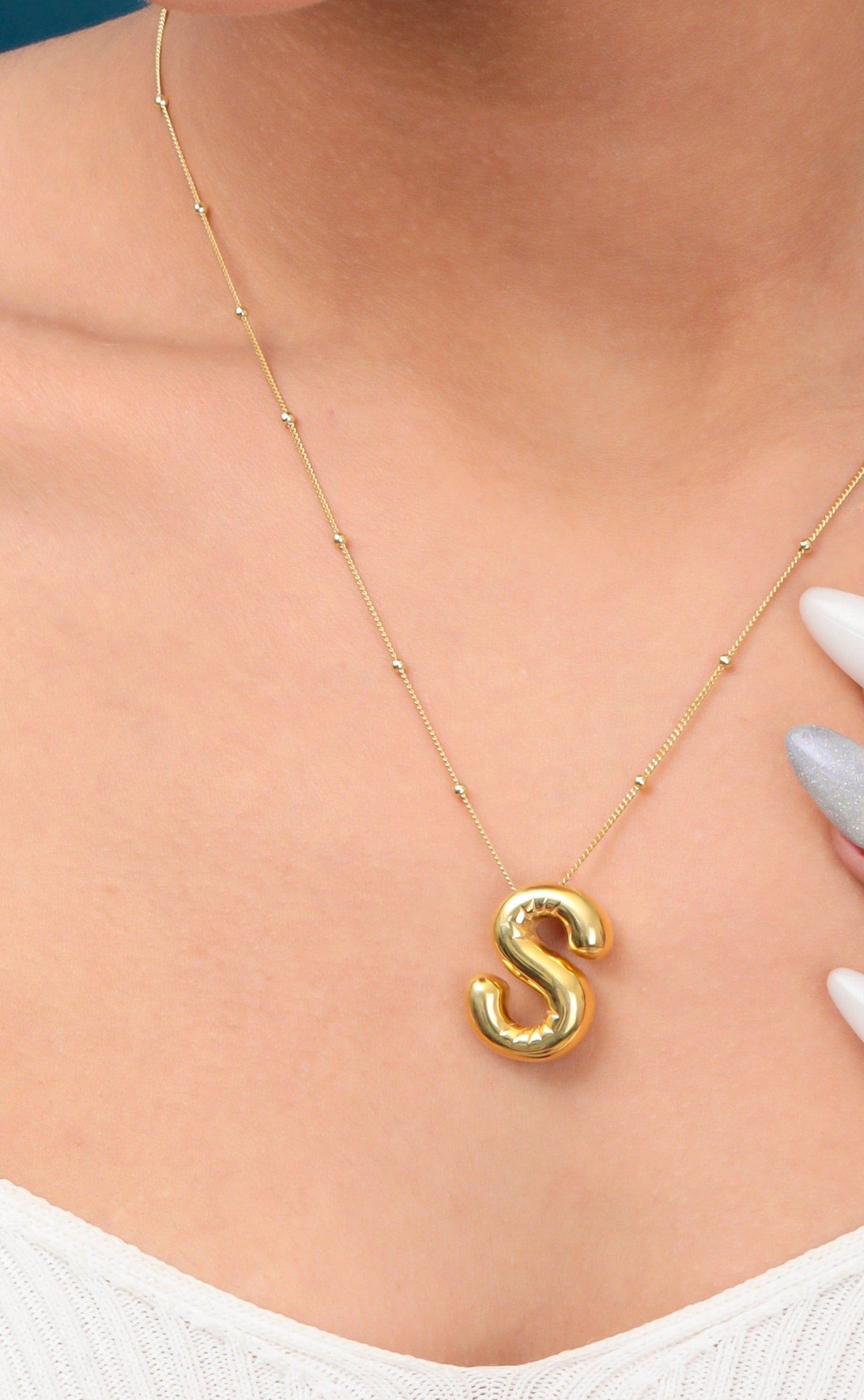 Letter Balloon Necklace - RUN THE STREETS COLLABORATIVE