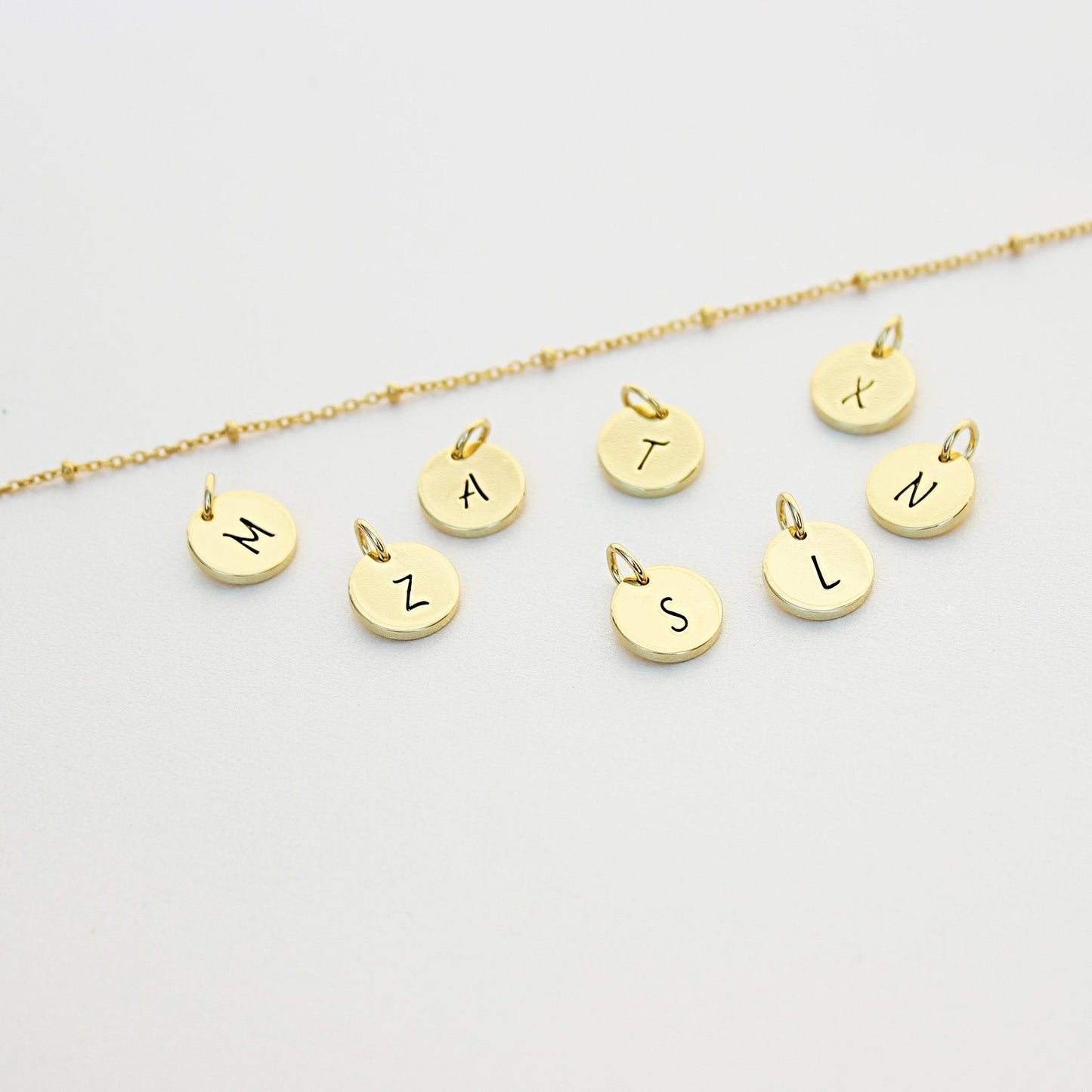 925 Sterling Silver Initial Charms Letter A-Z - RUN THE STREETS COLLABORATIVE