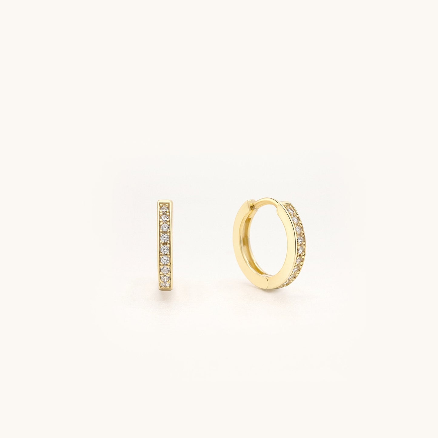 925 Sterling Silver Huggie Hoop Earrings - RUN THE STREETS COLLABORATIVE