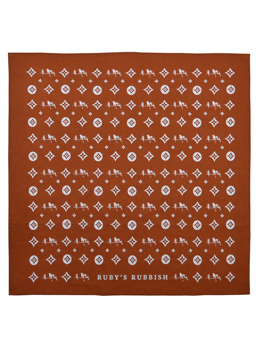 Ruby Bird 001 | Rust Bandana | Ruby's Rubbish - RUN THE STREETS COLLABORATIVE