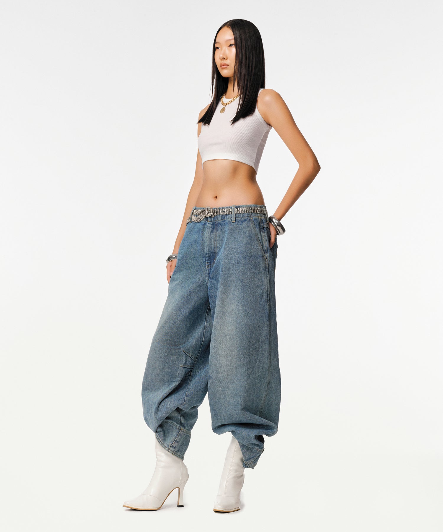 Unisex Gemyny Horseshoe Jeans - RUN THE STREETS COLLABORATIVE