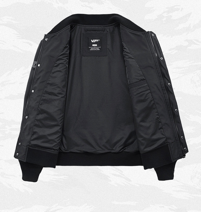 Multi-Pocket Technical Bomber Jacket