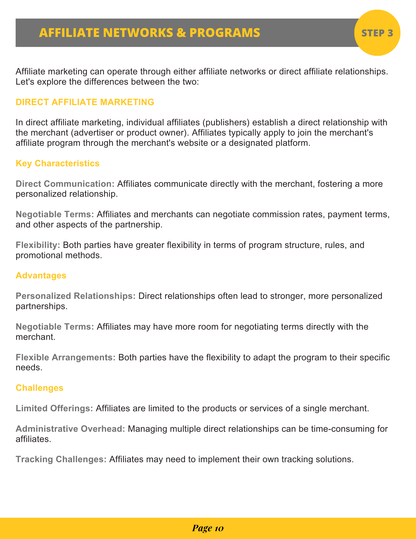 Affiliate Marketing E-Book —Build Relationships, Create Content, Earn Passive Income, Live The Life You Want - RTS Collaborative