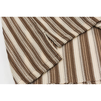 Stripped Knit Short Sleeve Shirt - RUN THE STREETS COLLABORATIVE