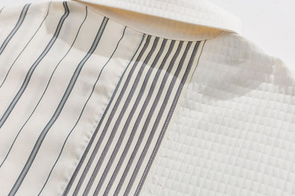 Patchwork Stripe Panel Shirt