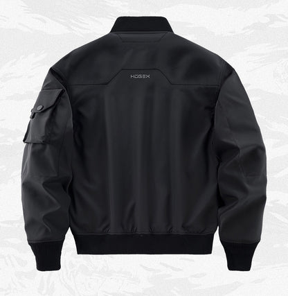 Multi-Pocket Technical Bomber Jacket