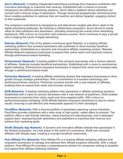 Affiliate Marketing E-Book —Build Relationships, Create Content, Earn Passive Income, Live The Life You Want - RTS Collaborative