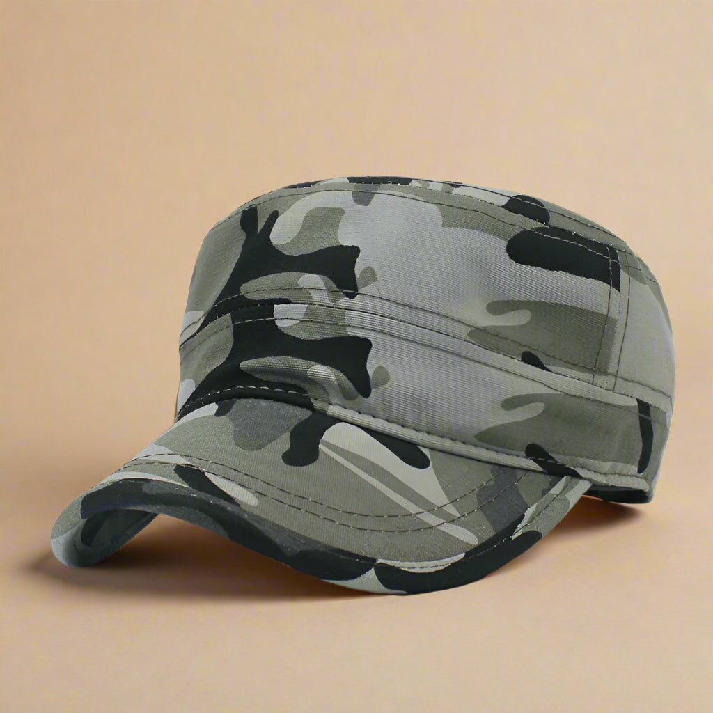 Camouflage sunscreen cap - RUN THE STREETS COLLABORATIVE