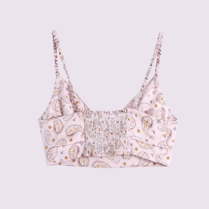 Paisley Print Crop Bralette