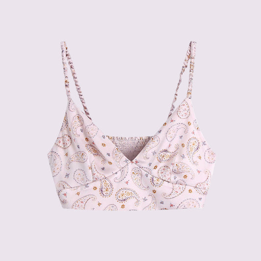 Paisley Print Crop Bralette