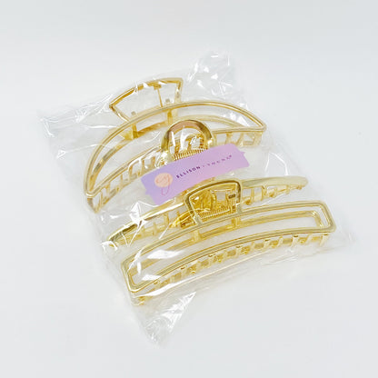 Gold Mine Hair Claw Set Of 3 - RUN THE STREETS COLLABORATIVE