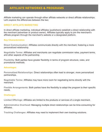 Affiliate Networks and Programs List - RTS Collaborative