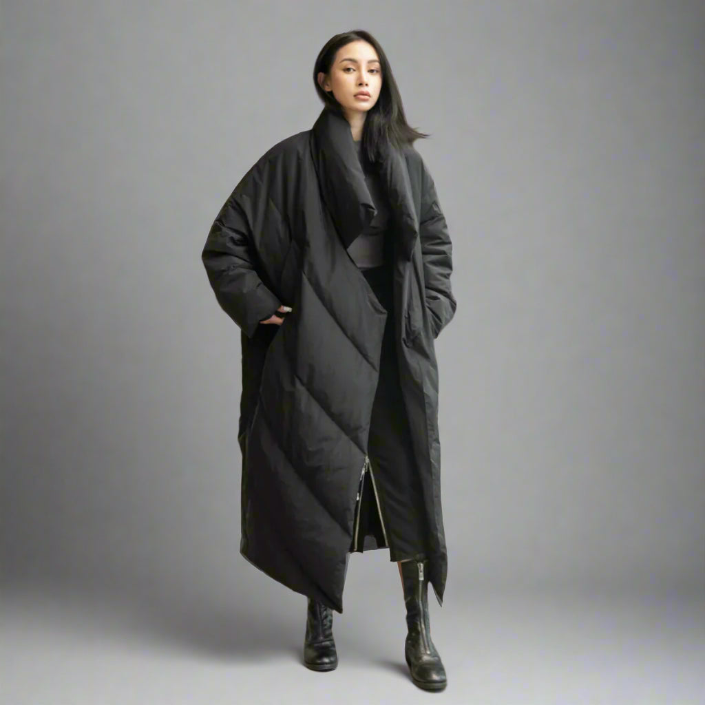 Urban Shield Oversized Quilted Down Coat - RUN THE STREETS COLLABORATIVE