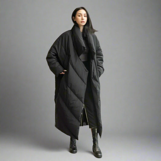 Urban Shield Oversized Quilted Down Coat - RUN THE STREETS COLLABORATIVE