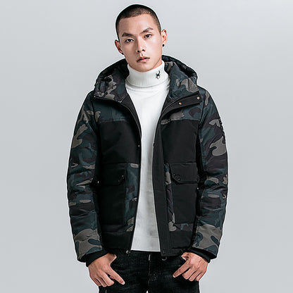 Hooded Puffer Camo Jacket - RUN THE STREETS COLLABORATIVE
