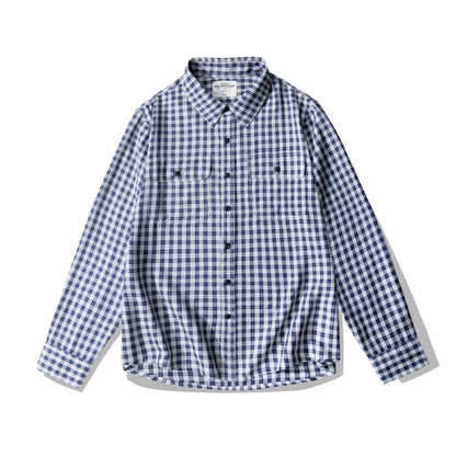 Plaid Long-Sleeve Button Shirt