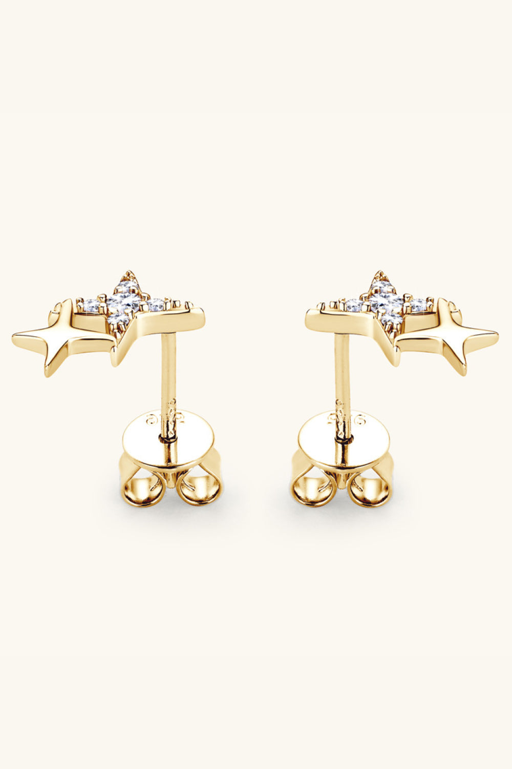 Moissanite 925 Sterling Silver Star Shape Earrings - RUN THE STREETS COLLABORATIVE