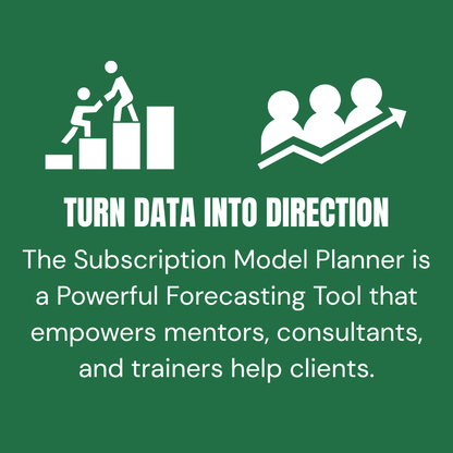 🏆 Subscription Model Planner MRR (Monthly Membership)