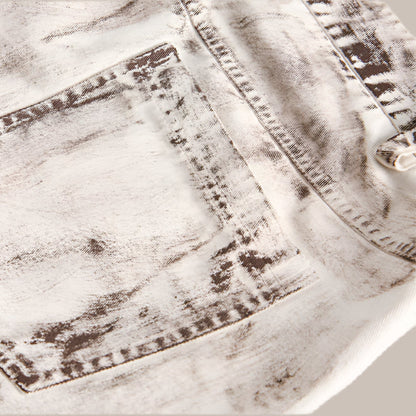 Distressed Dirty Denim Cargo Pocket Shorts - RUN THE STREETS COLLABORATIVE
