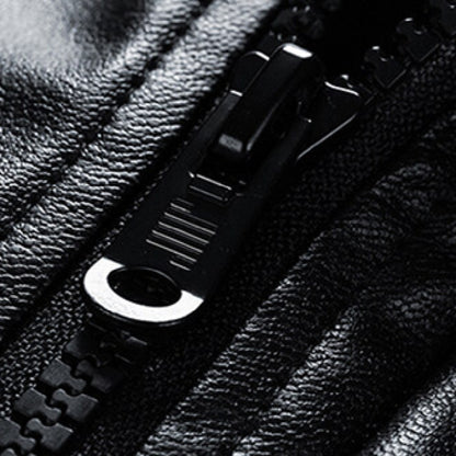 Green Signal Faux Leather Utility Jacket - RUN THE STREETS COLLABORATIVE