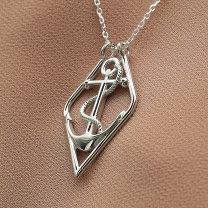 Anchor Ring Holder Necklace - RUN THE STREETS COLLABORATIVE