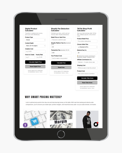 Plug, Price & Profit Turnkey Landing Page Template 🔑 💵 📉