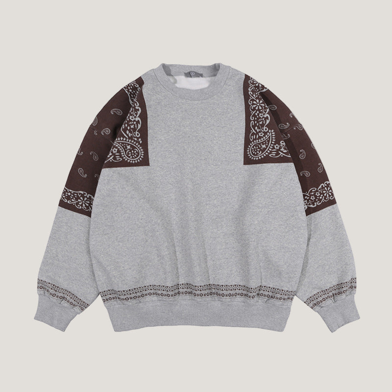 Bandana Panel Knit Sweater