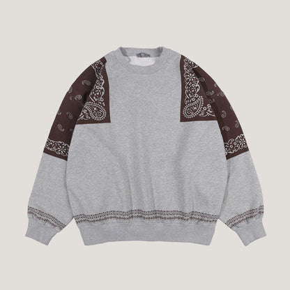 Bandana Panel Knit Sweater