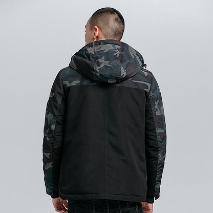 Hooded Puffer Camo Jacket - RUN THE STREETS COLLABORATIVE