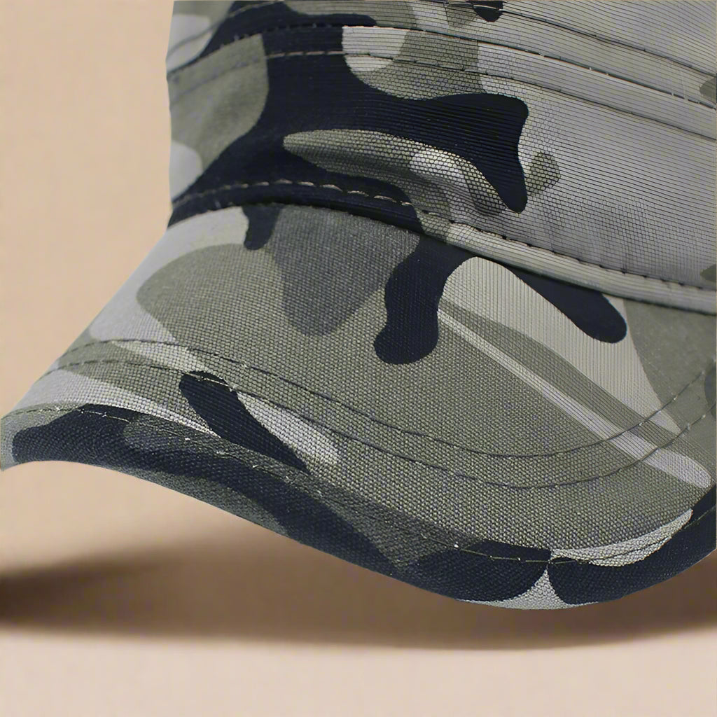 Camouflage sunscreen cap - RUN THE STREETS COLLABORATIVE