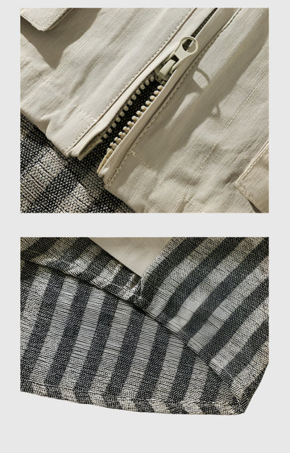 Striped Layered Vest Over Shirt - RUN THE STREETS COLLABORATIVE