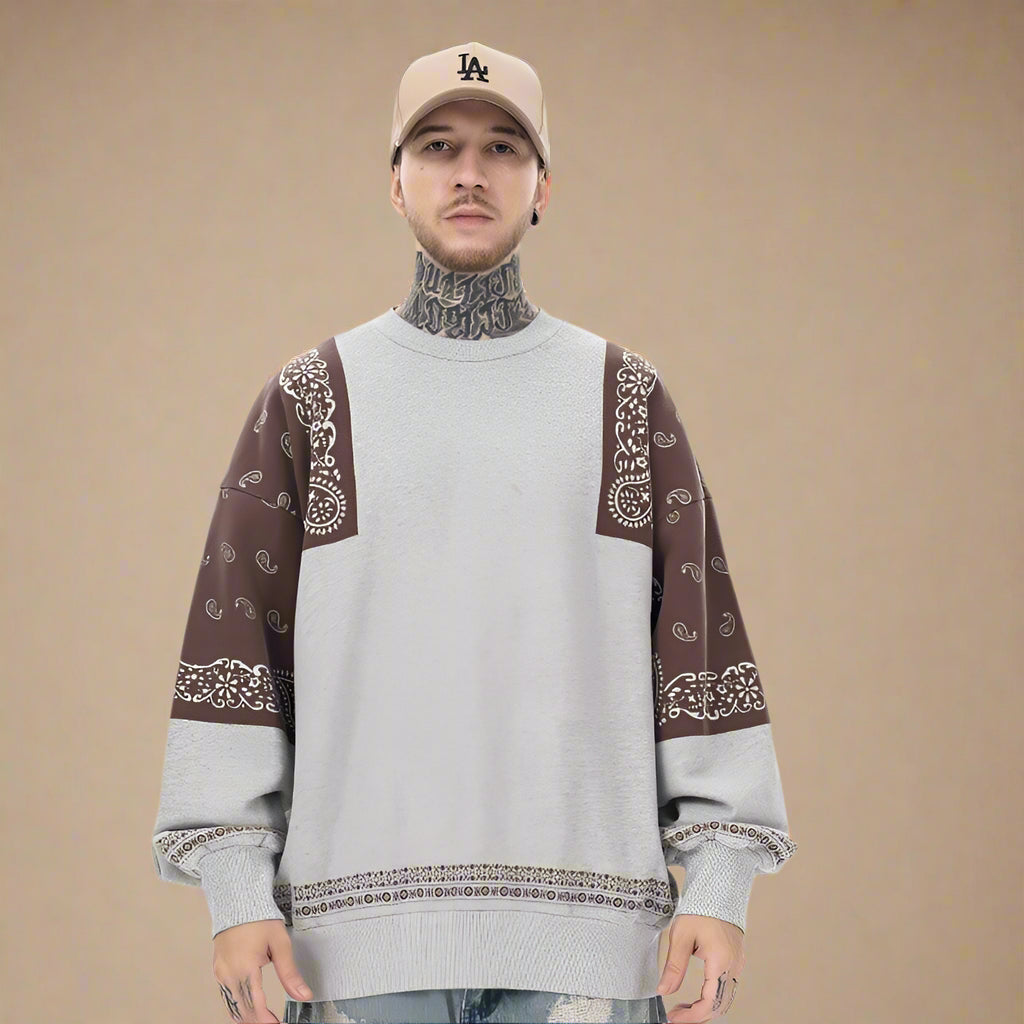 Bandana Panel Knit Sweater