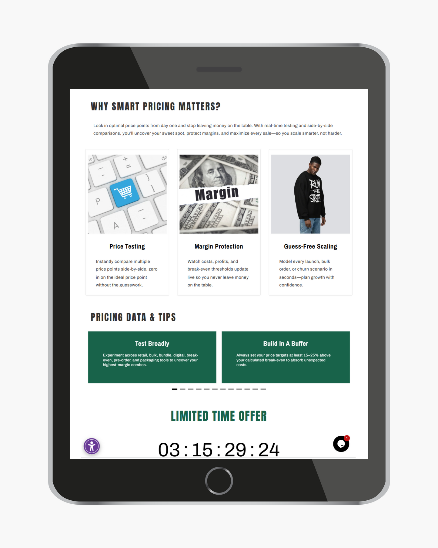 Plug, Price & Profit Turnkey Landing Page Template 🔑 💵 📉